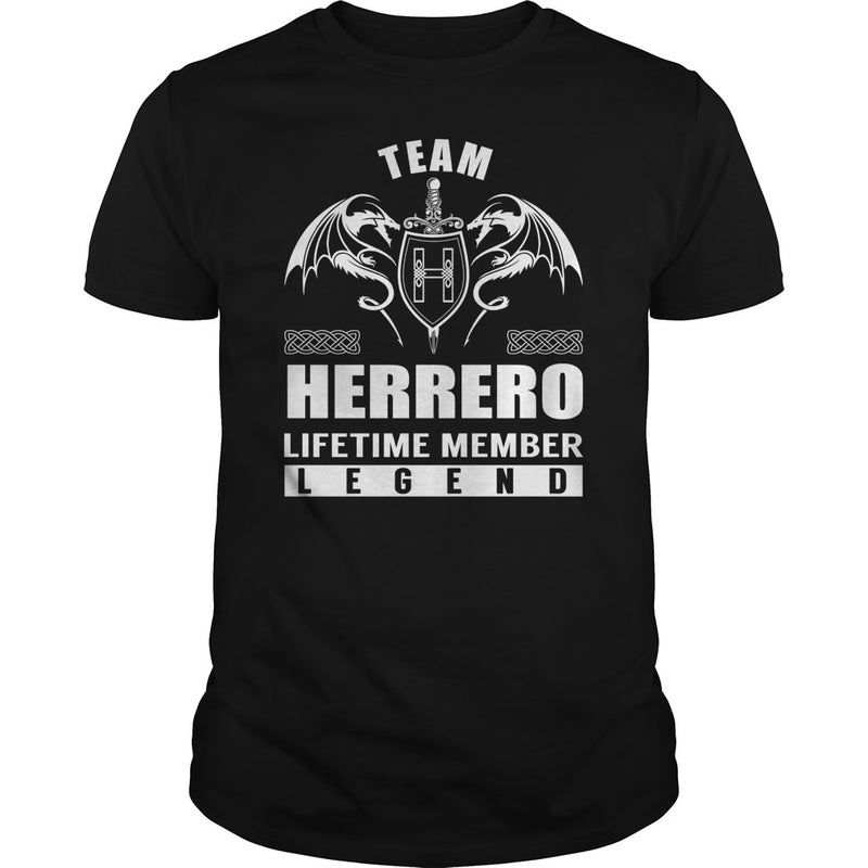 Team HERRERO Lifetime Member Legend Name TShirts