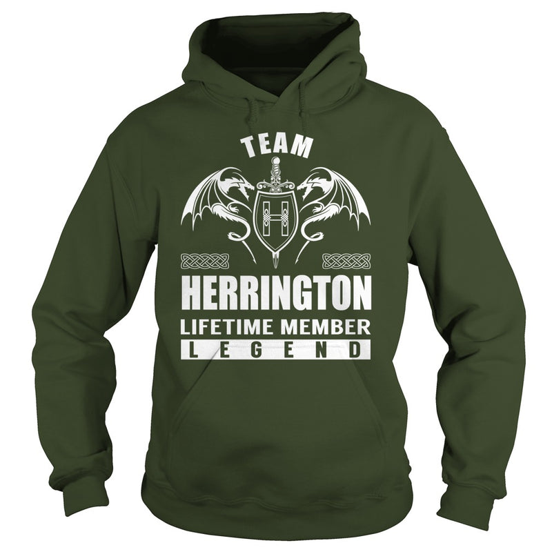 Team HERRINGTON Lifetime Member Legend Name TShirts