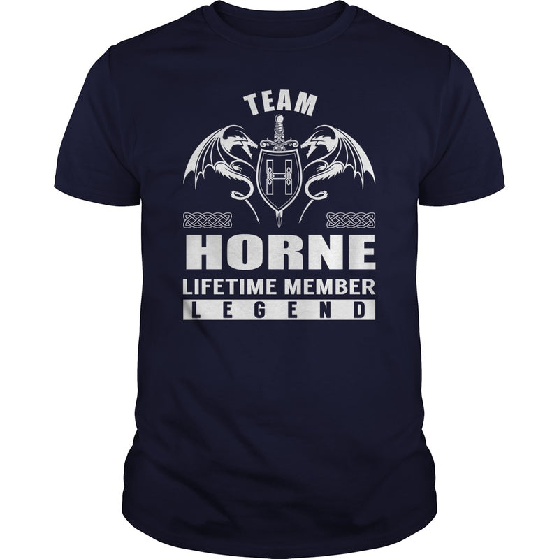 Team HORNE Lifetime Member Legend Name TShirts