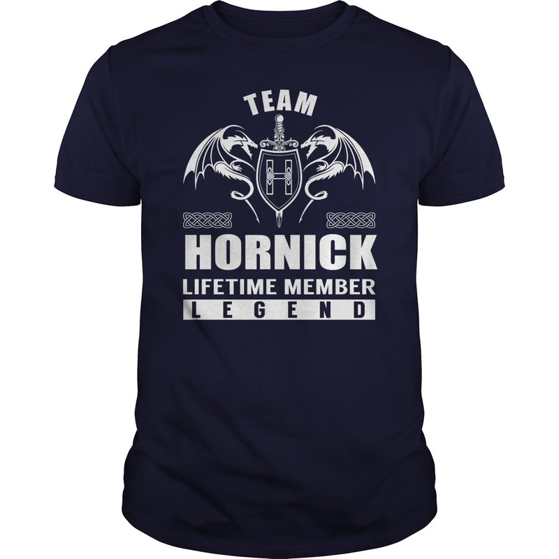 Team HORNICK Lifetime Member Legend Name TShirts