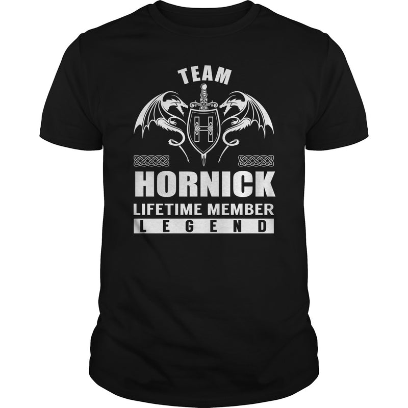 Team HORNICK Lifetime Member Legend Name TShirts