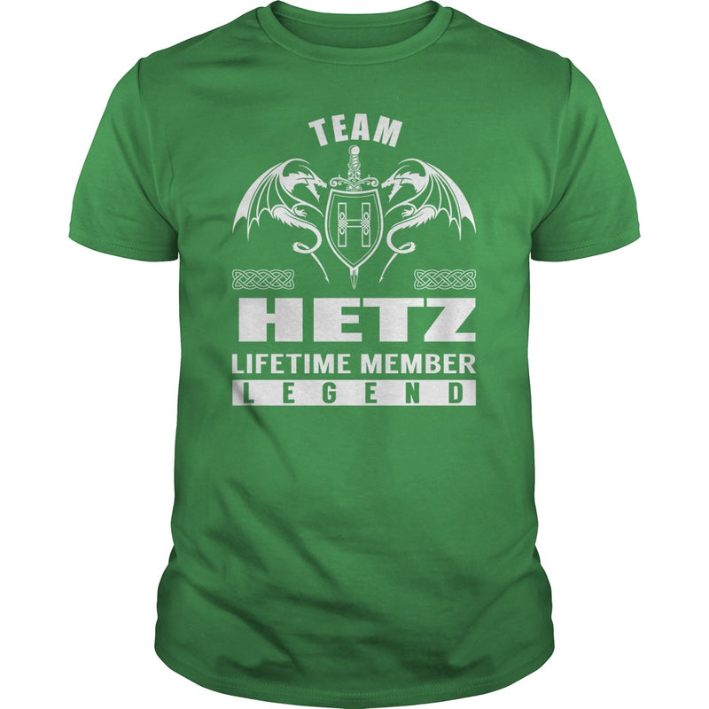 Team HETZ Lifetime Member Legend Name TShirts