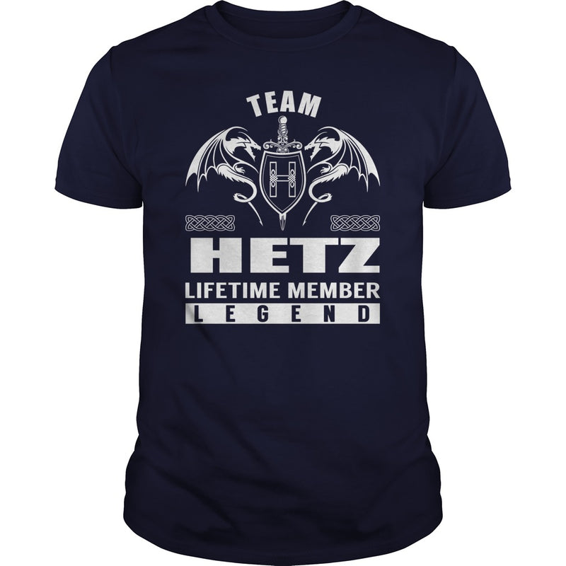 Team HETZ Lifetime Member Legend Name TShirts