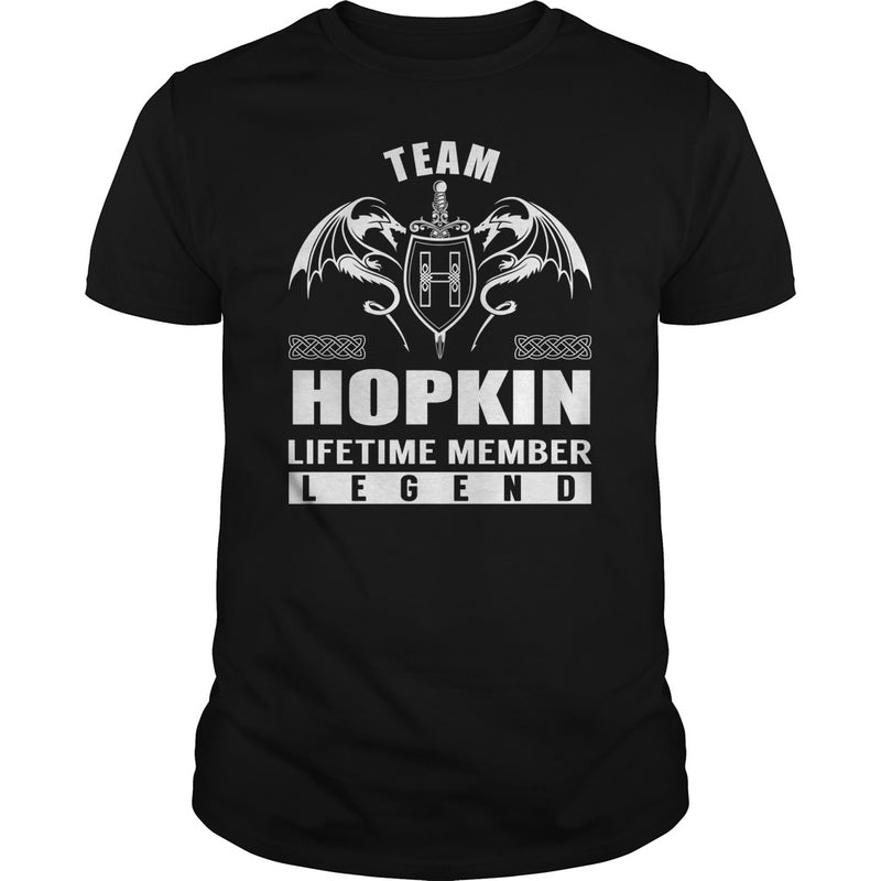 Team HOPKIN Lifetime Member Legend Name TShirts