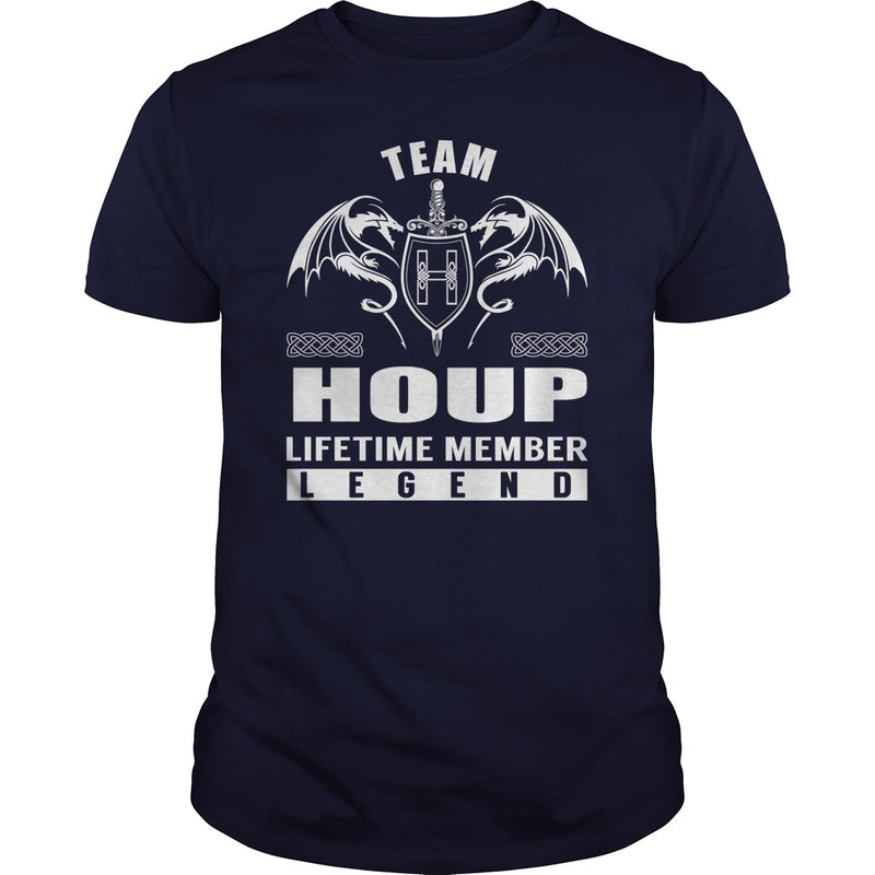 Team HOUP Lifetime Member Legend Name TShirts