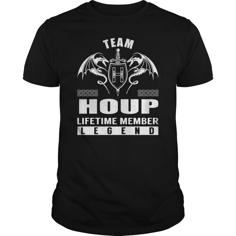 Team HOUP Lifetime Member Legend Name TShirts