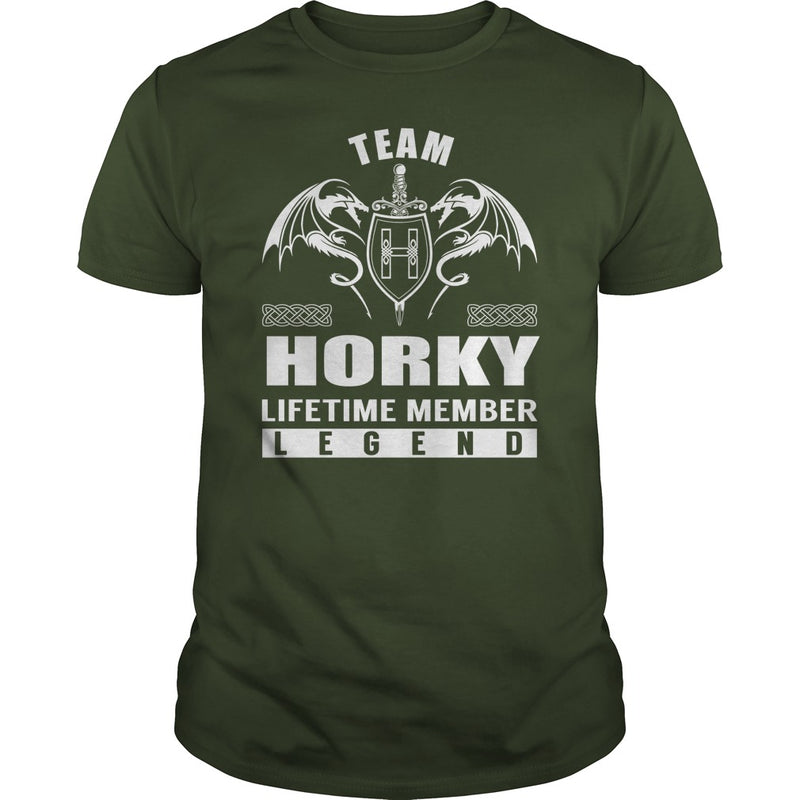 Team HORKY Lifetime Member Legend Name TShirts