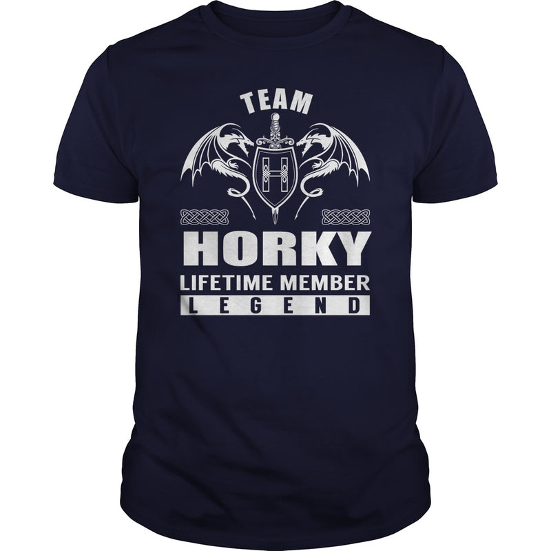 Team HORKY Lifetime Member Legend Name TShirts
