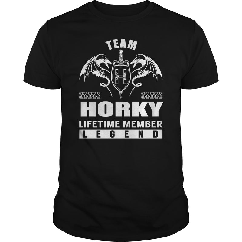 Team HORKY Lifetime Member Legend Name TShirts