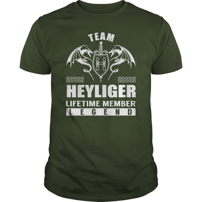 Team HEYLIGER Lifetime Member Legend Name TShirts