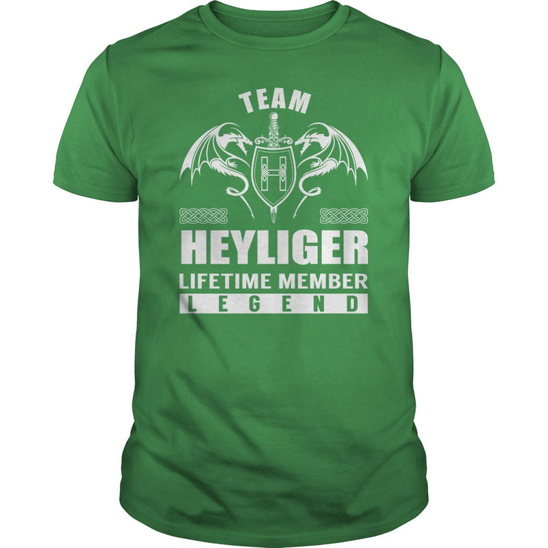 Team HEYLIGER Lifetime Member Legend Name TShirts