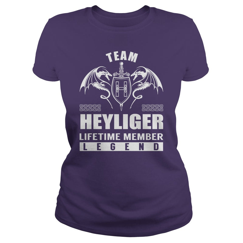 Team HEYLIGER Lifetime Member Legend Name TShirts