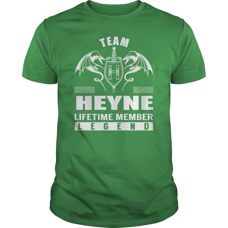Team HEYNE Lifetime Member Legend Name TShirts