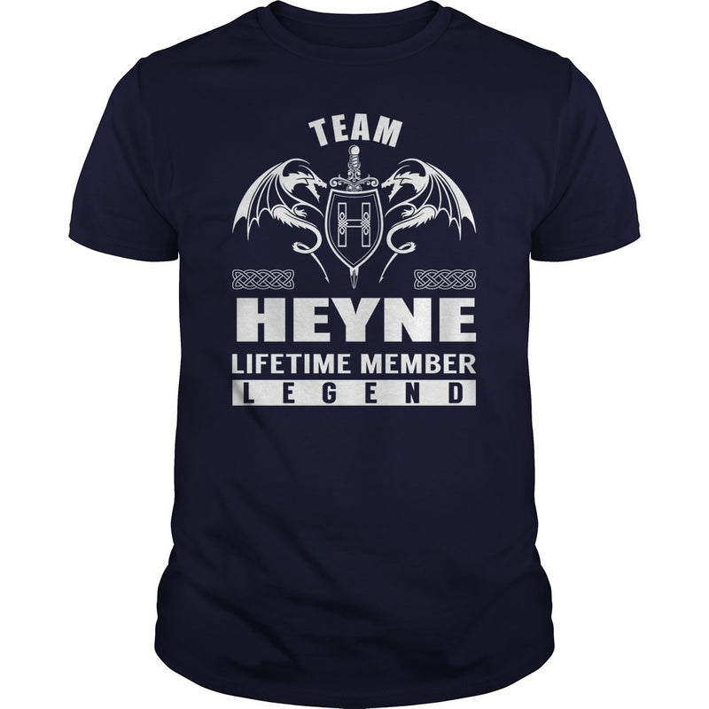 Team HEYNE Lifetime Member Legend Name TShirts