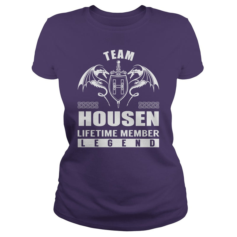 Team HOUSEN Lifetime Member Legend Name TShirts