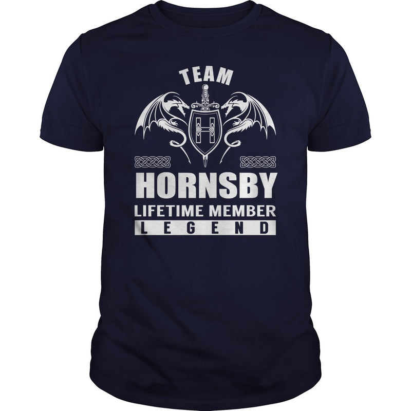 Team HORNSBY Lifetime Member Legend Name TShirts