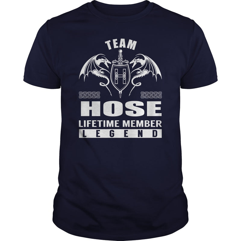 Team HOSE Lifetime Member Legend Name TShirts