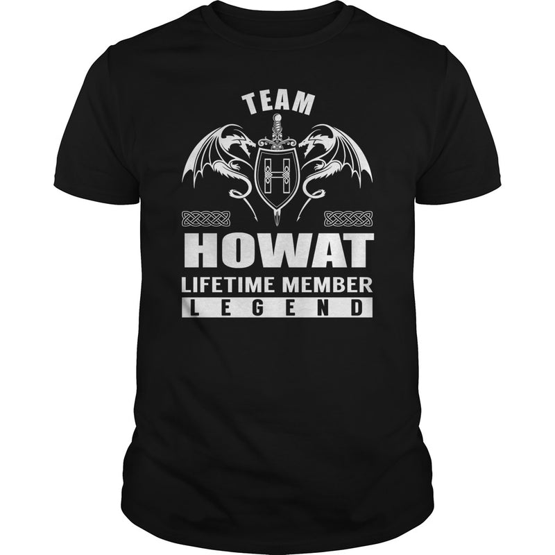 Team HOWAT Lifetime Member Legend Name TShirts