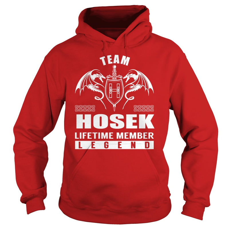 Team HOSEK Lifetime Member Legend Name TShirts