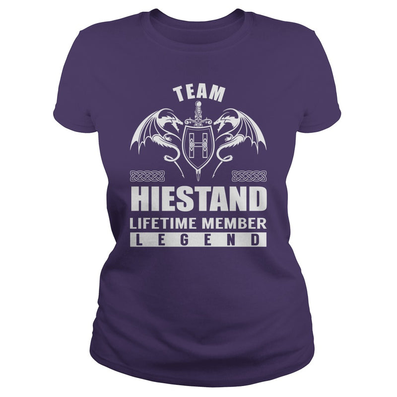 Team HIESTAND Lifetime Member Legend Name TShirts