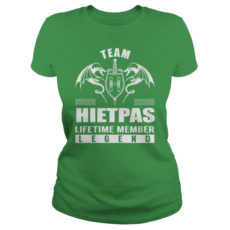Team HIETPAS Lifetime Member Legend Name TShirts