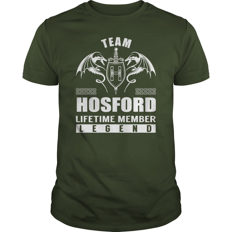 Team HOSFORD Lifetime Member Legend Name TShirts