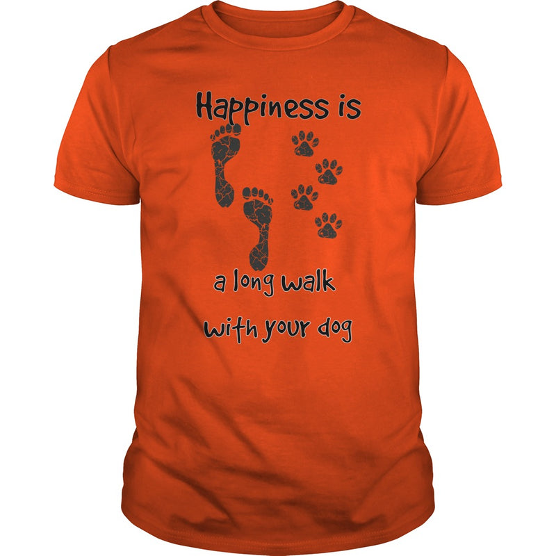 Happiness is a long walk with your dog