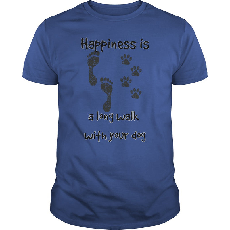 Happiness is a long walk with your dog