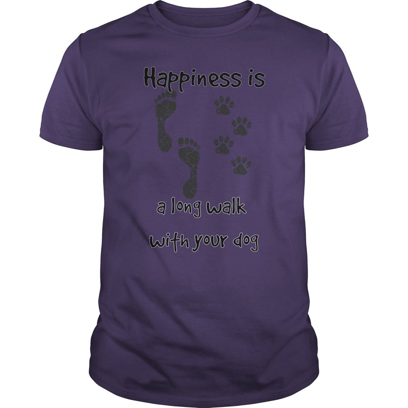 Happiness is a long walk with your dog
