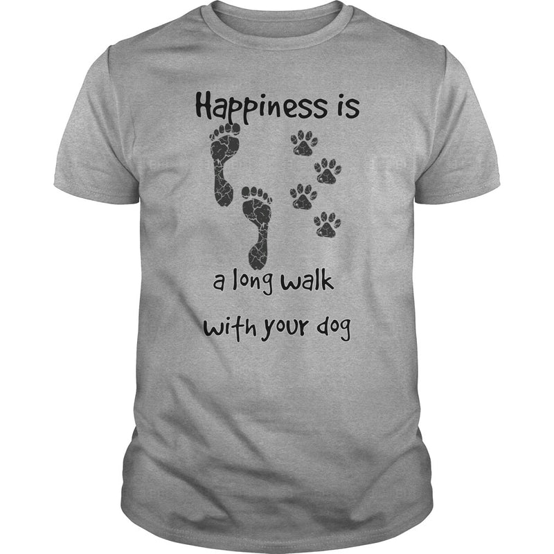 Happiness is a long walk with your dog