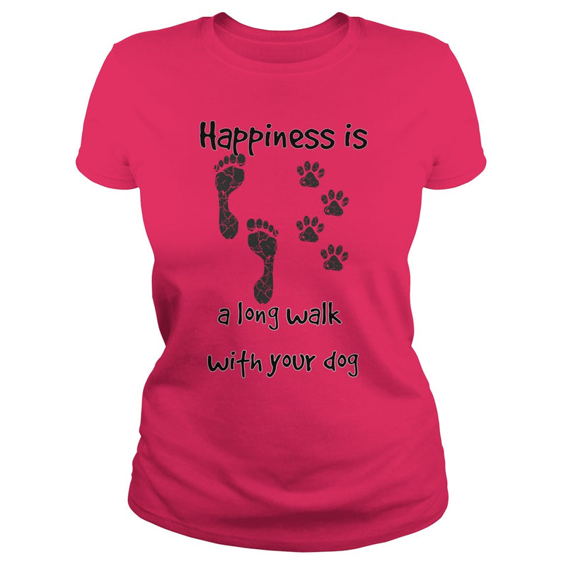 Happiness is a long walk with your dog