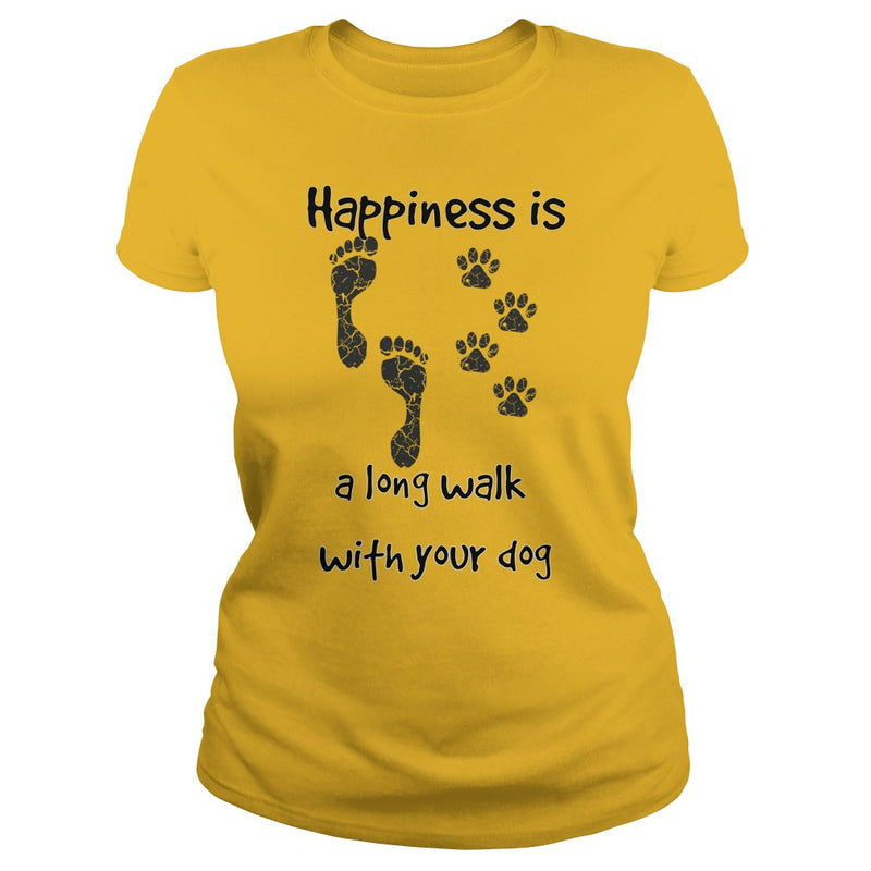 Happiness is a long walk with your dog