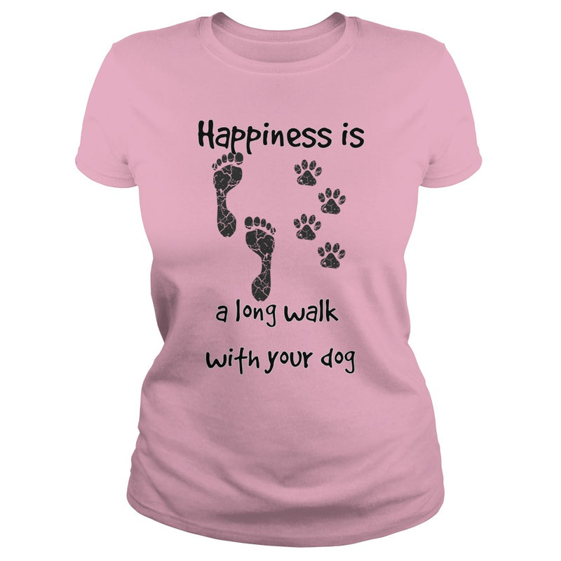 Happiness is a long walk with your dog