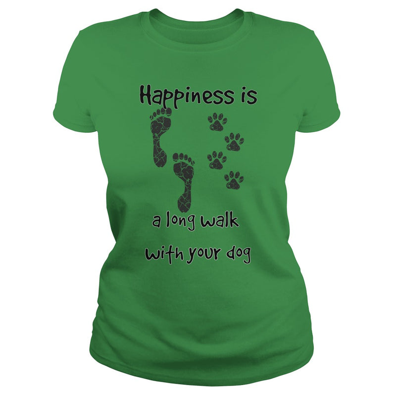 Happiness is a long walk with your dog