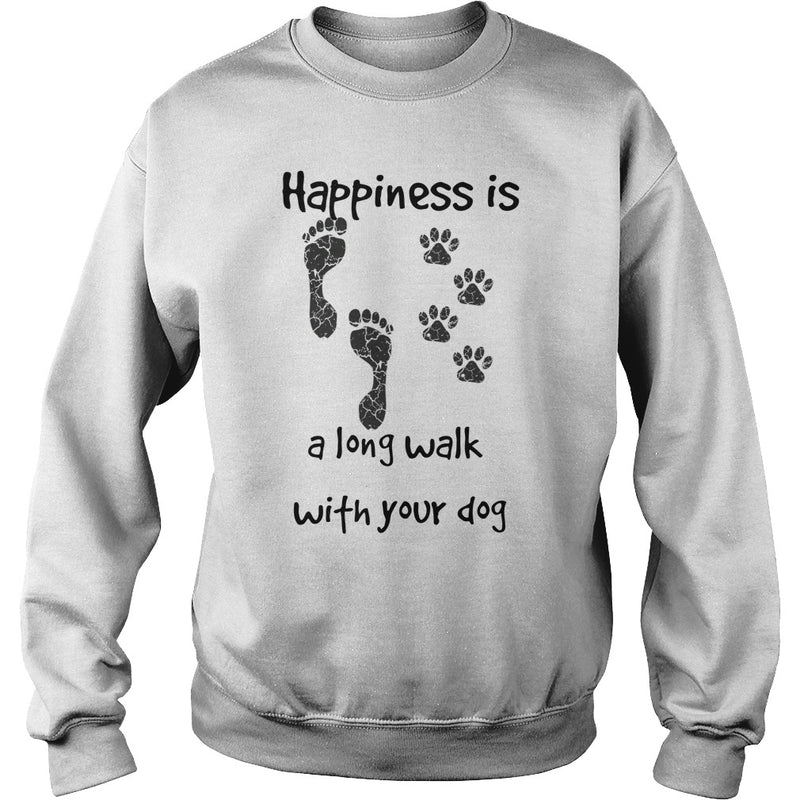 Happiness is a long walk with your dog