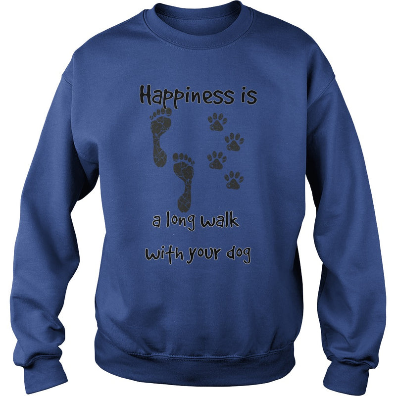 Happiness is a long walk with your dog
