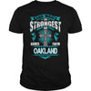 OAKLANDGuysTee OAKLAND I was born with my heart on sleeve  a fire in soul and a mounth cant control. 100% Designed  Shipped  and Printed in the U.S.A.