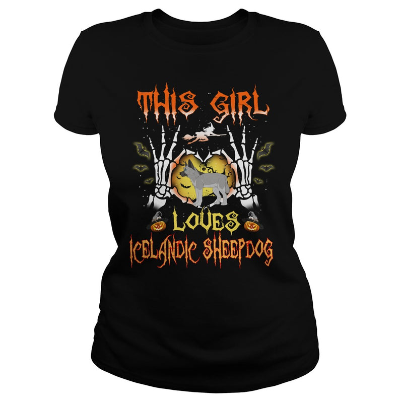 This Girl Loves ICELANDIC SHEEPDOG Halloween