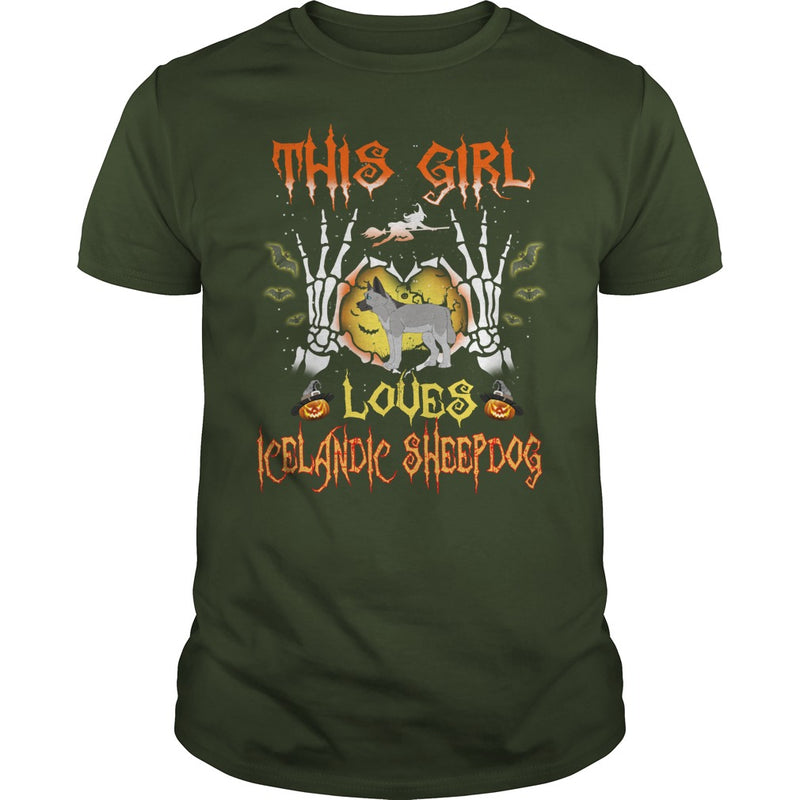 This Girl Loves ICELANDIC SHEEPDOG Halloween