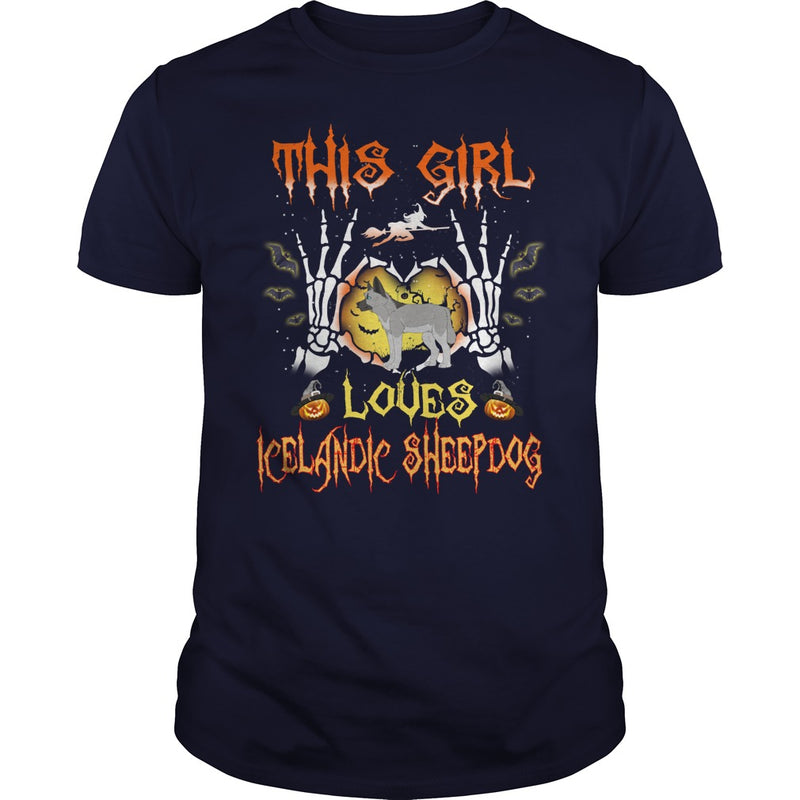 This Girl Loves ICELANDIC SHEEPDOG Halloween