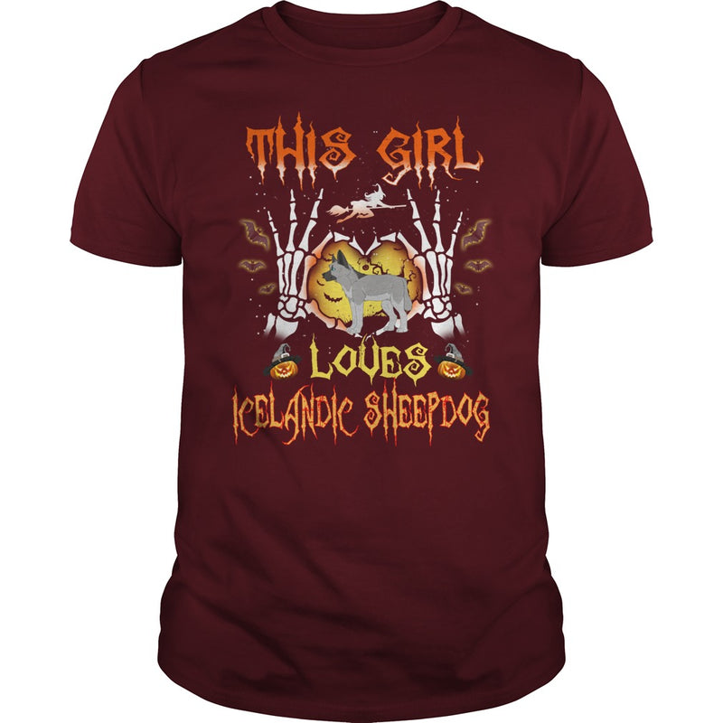 This Girl Loves ICELANDIC SHEEPDOG Halloween