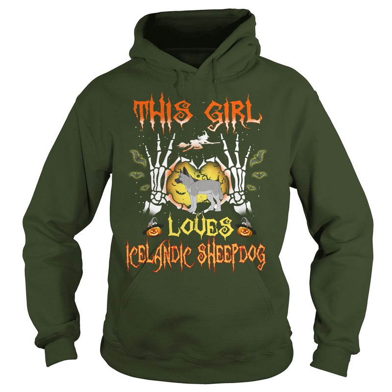 This Girl Loves ICELANDIC SHEEPDOG Halloween
