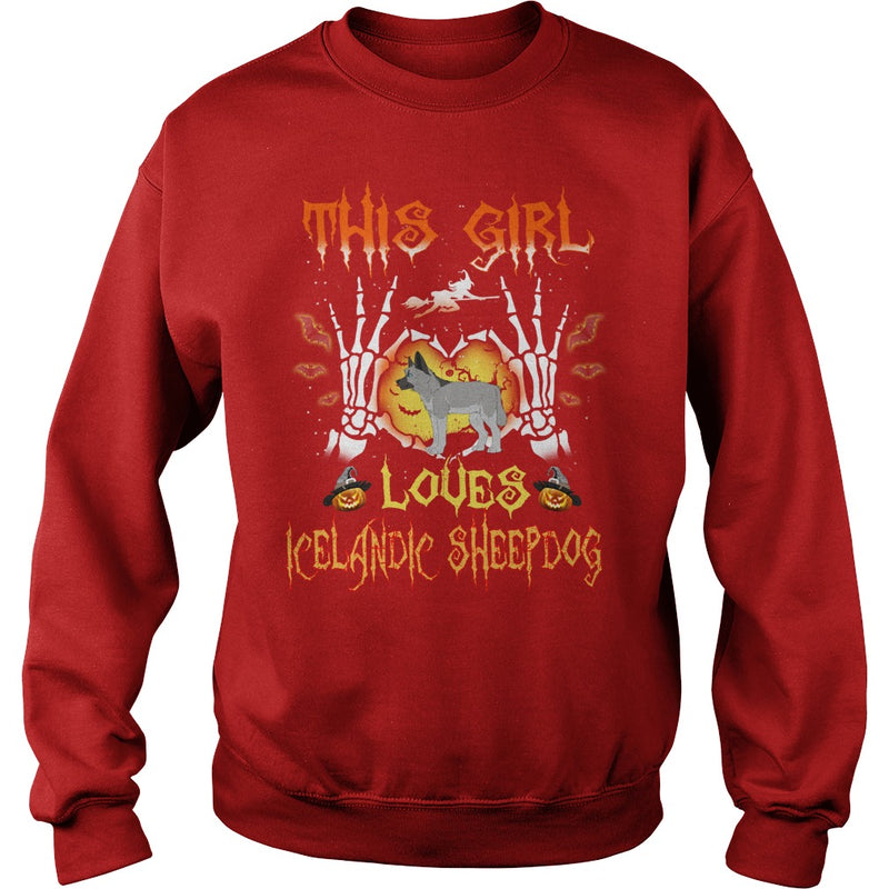 This Girl Loves ICELANDIC SHEEPDOG Halloween