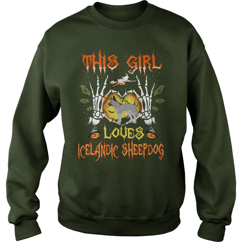 This Girl Loves ICELANDIC SHEEPDOG Halloween