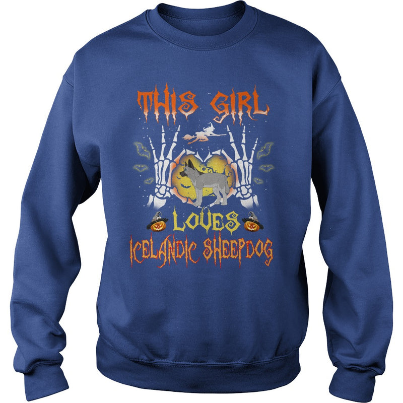 This Girl Loves ICELANDIC SHEEPDOG Halloween