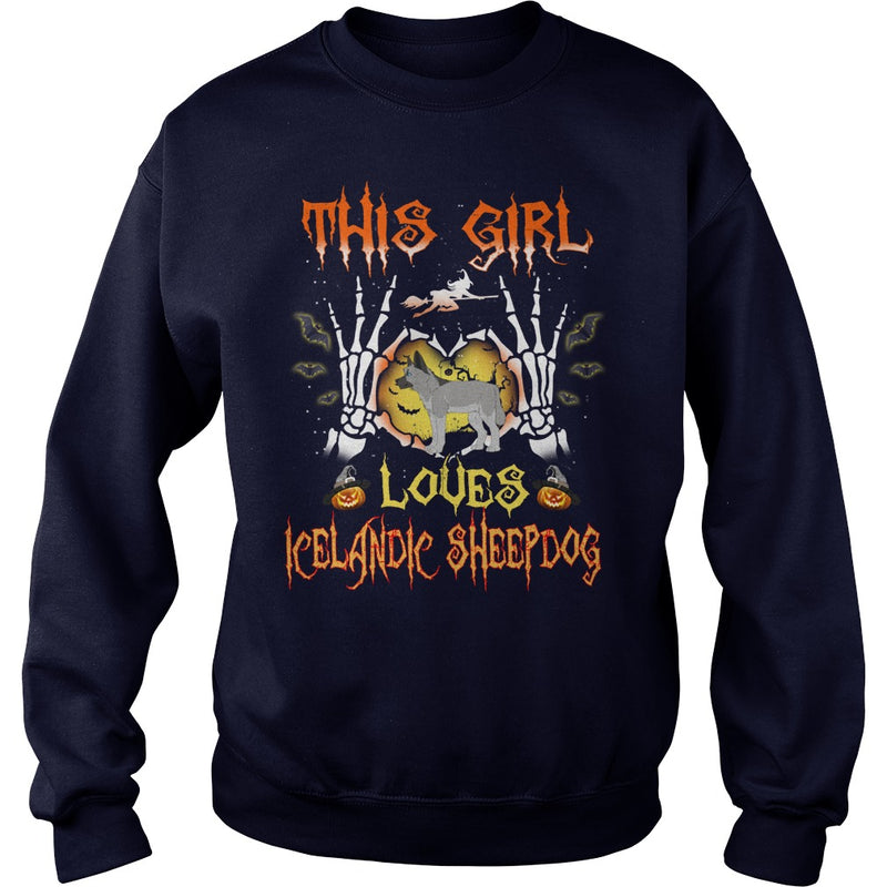 This Girl Loves ICELANDIC SHEEPDOG Halloween