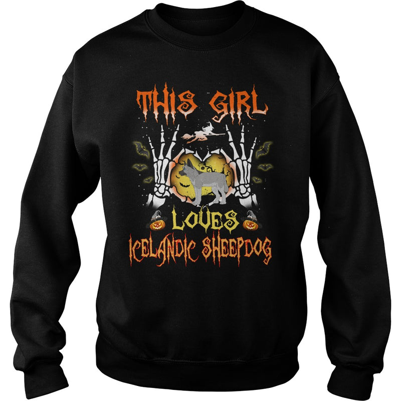 This Girl Loves ICELANDIC SHEEPDOG Halloween