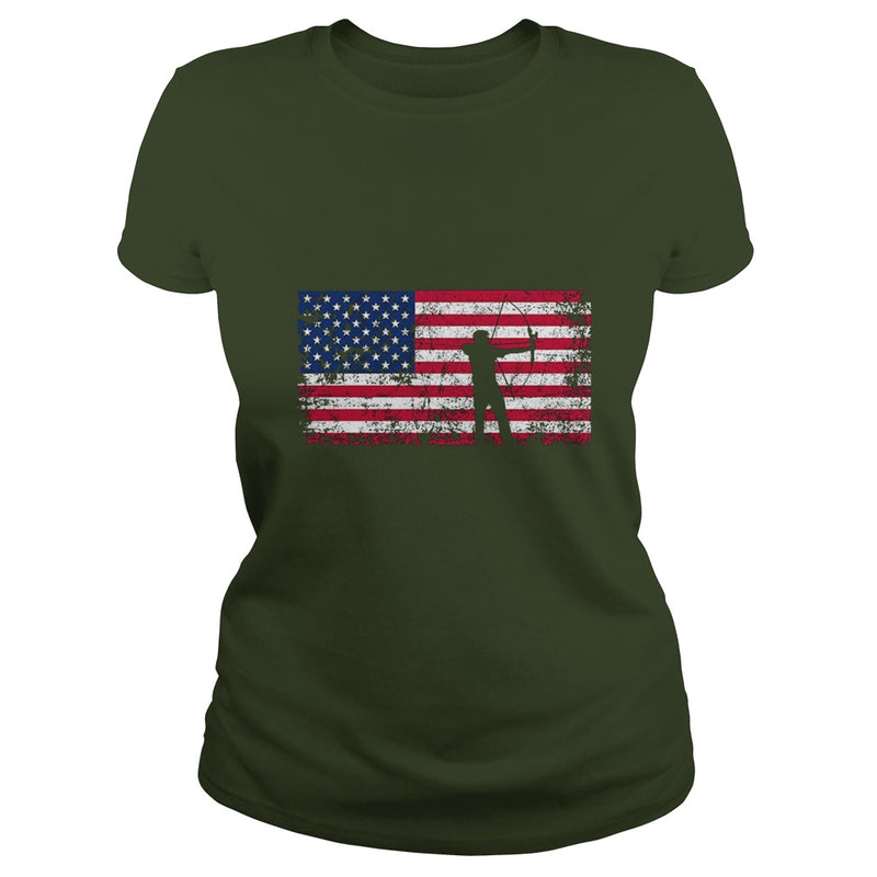 American Flag Archery T-shirt