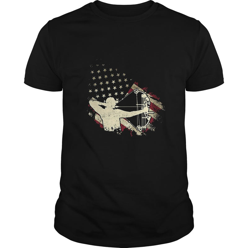 American Flag With Archery T-shirt