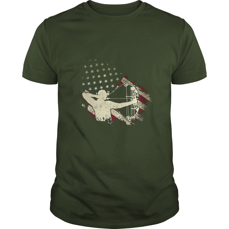 American Flag With Archery T-shirt